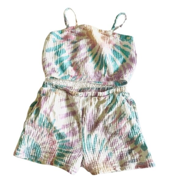 SET 2 pcs Grayson Threads Kids, Short & Cropped Top, girls M (8), 100% cotton. - Picture 1 of 7